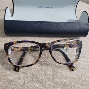 Warby Parker Tortoise Shell Glasses Finch 252 Prescription Frame